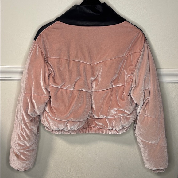 CELEBRITY PINK: pink & black puffy bomber jacket - Picture 3 of 5